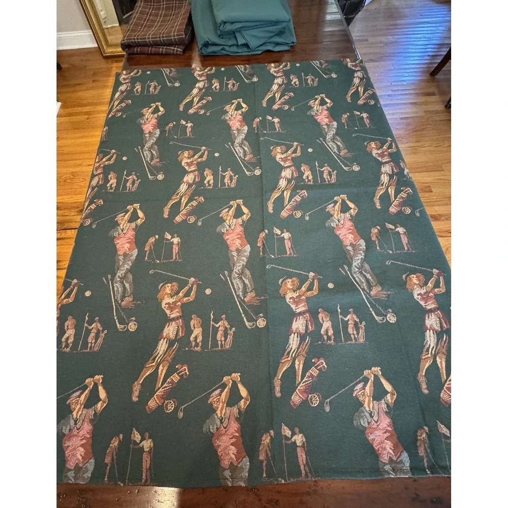 Lot of 5 High-End Tablecloths – 3 LogoSkirt Banquet + 2 Vintage‎ Highland  Golf